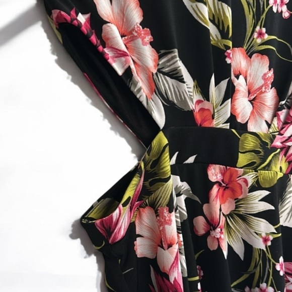Bar IIl Tropical Print Cut Out Dress l SIZE L - Picture 3 of 5